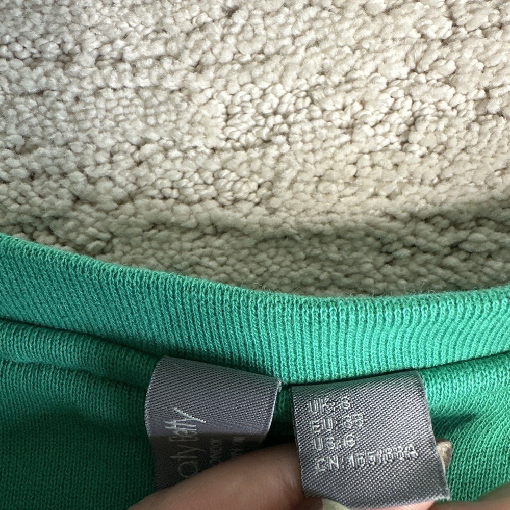 Women's Sweaty Betty Small Green Crewneck Pullover‎ Sweater Comfy Gym Casual - Picture 4 of 7